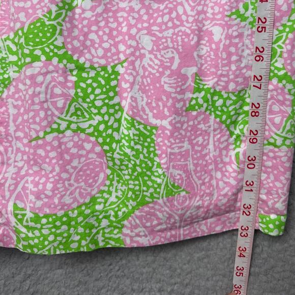 Lilly Pulitzer McCallum Dress Limeade Cheat Ya Print Floral Preppy Beachy SZ 6 - Picture 7 of 10